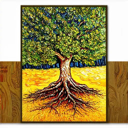inspired by "tree roots" by vincent van gogh